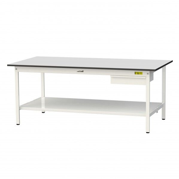 ワークテーブル 固定式 キャビネット付