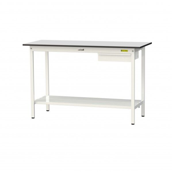 ワークテーブル 固定式 キャビネット付