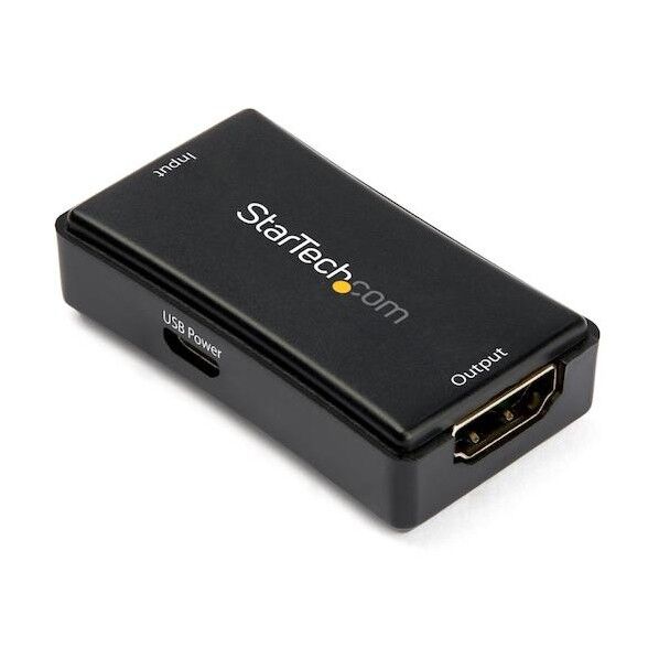 HDMIエクステンダー/4K60Hz14m、4K30Hz30m/7.1ch/信号ブースター/HDMIリピーター延長 ブラック 長さ28.5mm×幅52mm×高さ13.7mm HDBOOST4K2 1個
