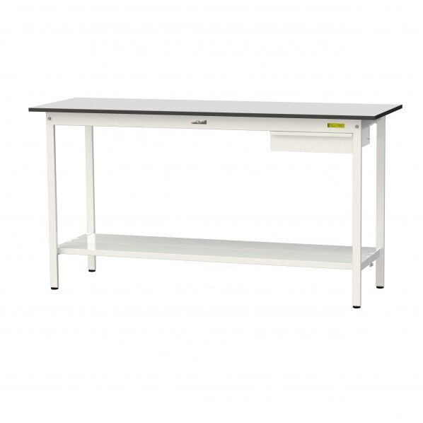 ワークテーブル 固定式 キャビネット付