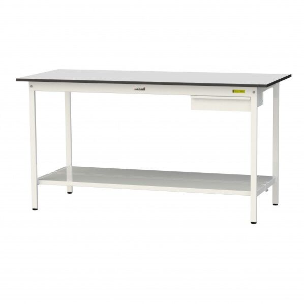 ワークテーブル 固定式 キャビネット付