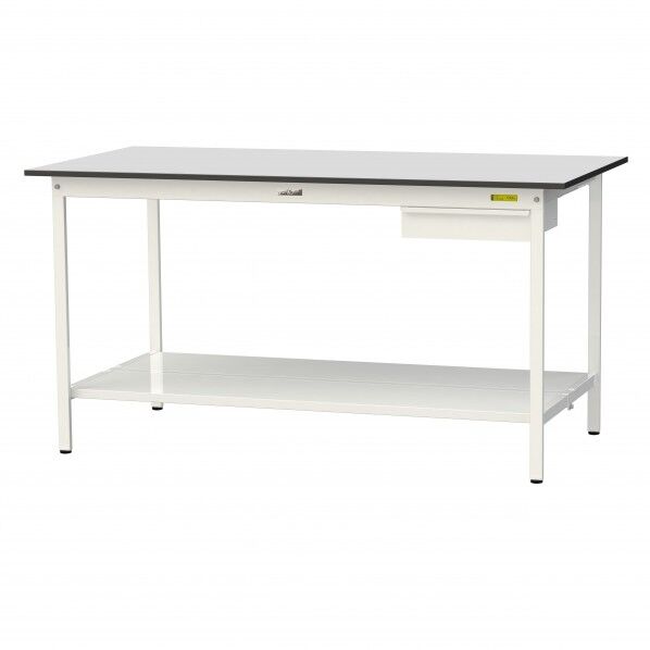 ワークテーブル 固定式 キャビネット付