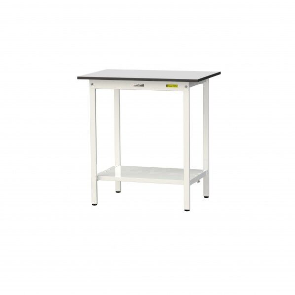 ワークテーブル 固定式 全面棚板付