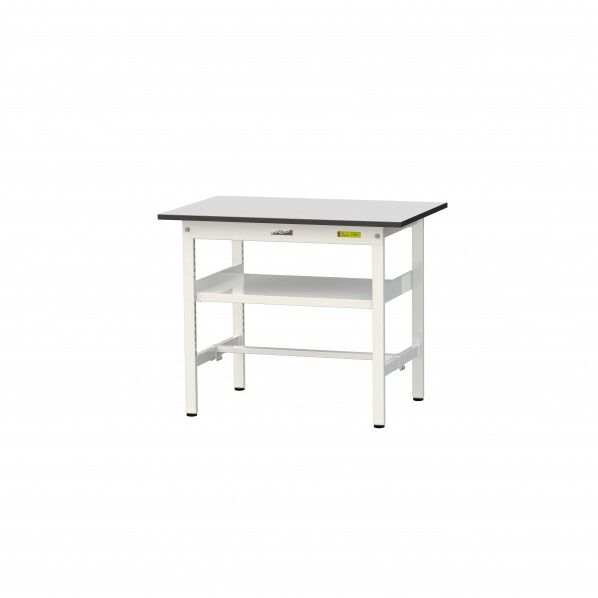 ワークテーブル 固定式 中間棚板付