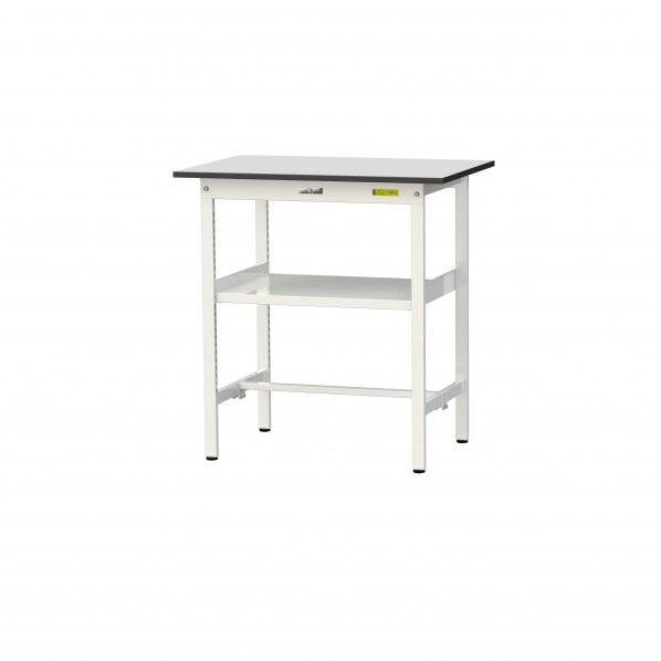 ワークテーブル 固定式 中間棚板付