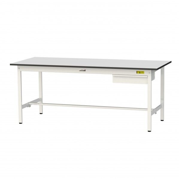 ワークテーブル 固定式 キャビネット付