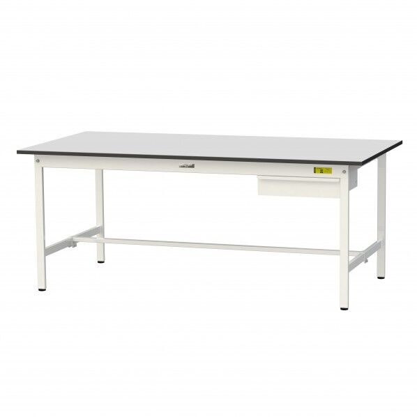 ワークテーブル 固定式 キャビネット付