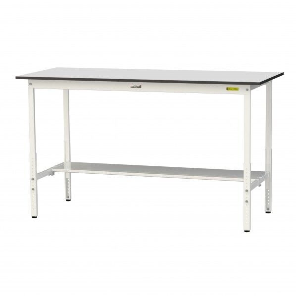 ワークテーブル 高さ調整タイプ 半面棚板