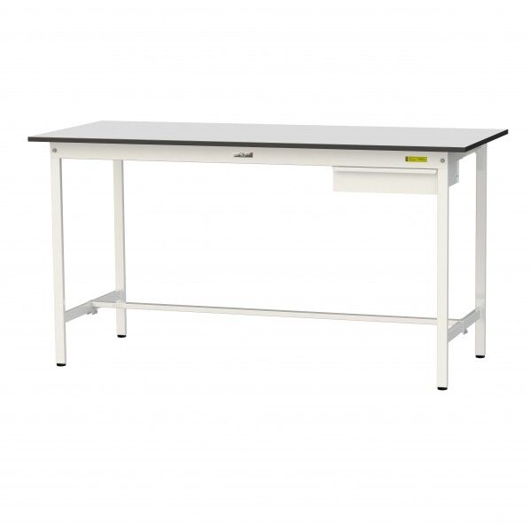 ワークテーブル 固定式 キャビネット付