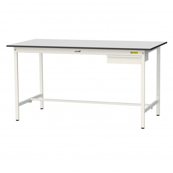 ワークテーブル 固定式 キャビネット付