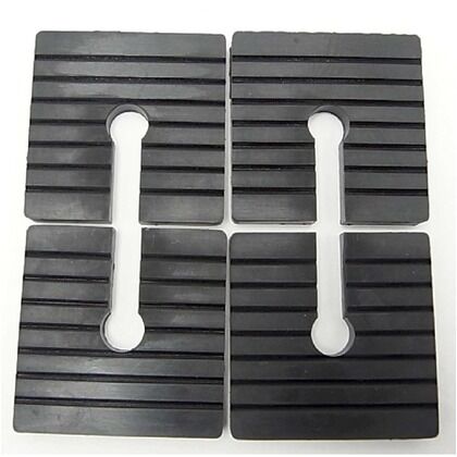 差し込み式防振ゴム(非反発ゴム) 厚み:0.8mm幅:60mm長さ:60mm THI-608 4個