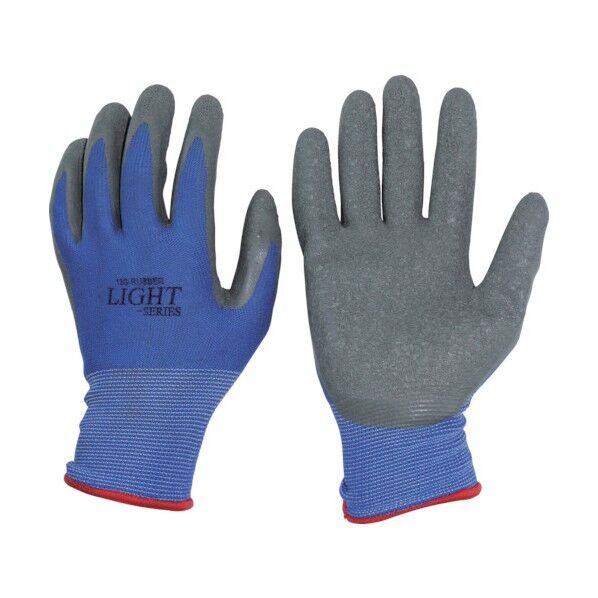 おたふく手袋 13G天然ゴム背抜き手袋 M ブルー A-371 1点