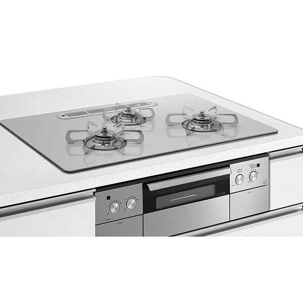 ■プロパンガス ハイパーガラスコートガスコンロハイグレードモデル(3口コンロ・オーブン対応) 幅60cm TAF960WST60C 1点