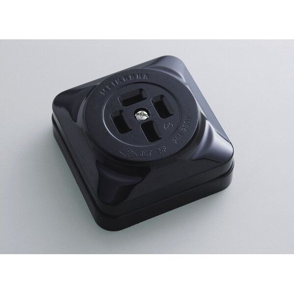 露出コンセント 接地3P 便利グッズ(文具・OA機器) AB-231BH 1個