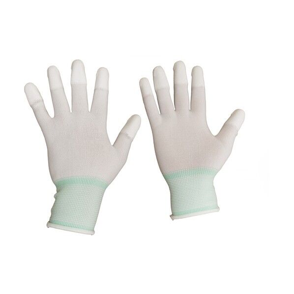 ※法人専用品※ LOGLOVE指先ウレタン背抜き手袋 白 Lサイズ LOGLOVE-YUBIUR-WH-L 10双