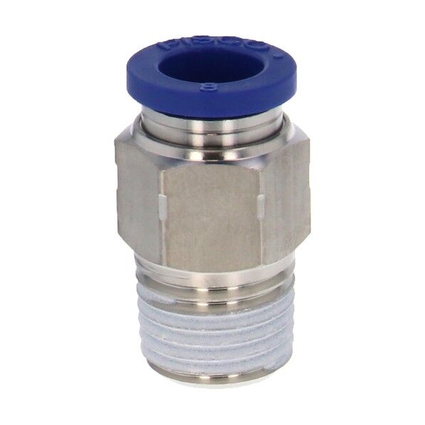 SUS304継手チューブフィッティング ストレート 適合外径8mm 接続口径R1/4