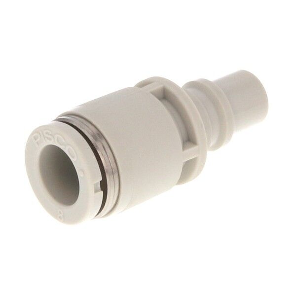 ライトカップリング 15シリーズプラグ ストレートワンタッチ継手タイプ 6mm ライトグレー仕様