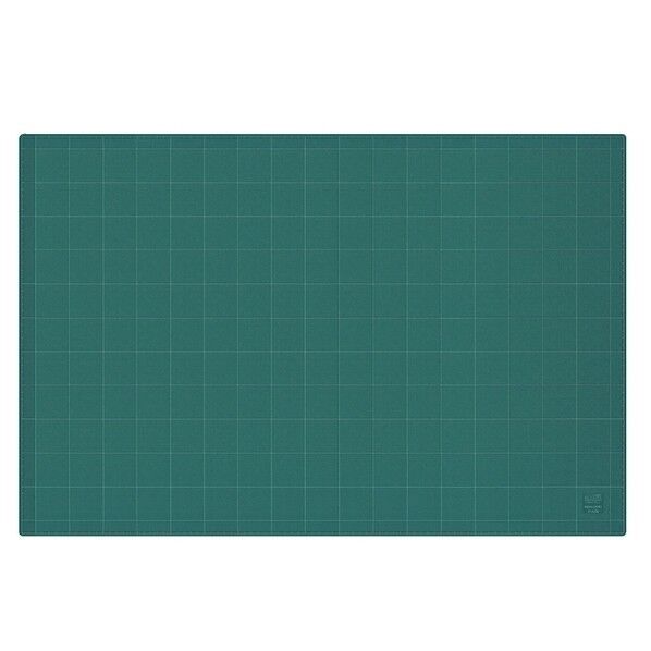 カッティングマット(両面仕様)3mm厚600×900mmグリーン W600 D900 H3 マ-44N 1個...