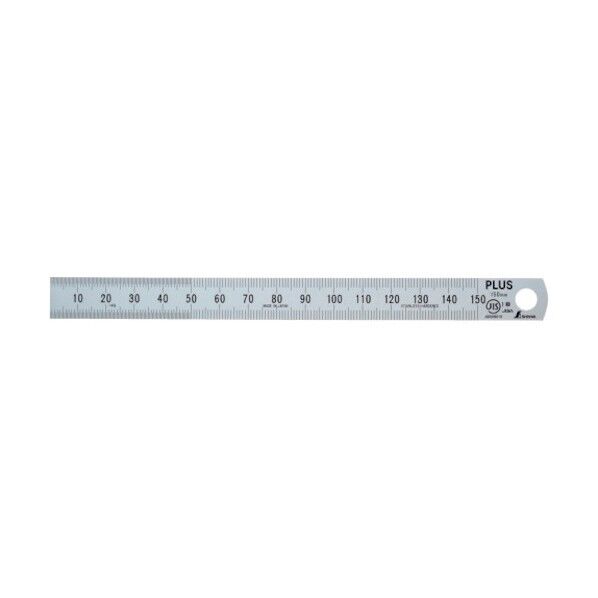 ステンレス直尺 15cm×0.5mm厚 シルバー 1本