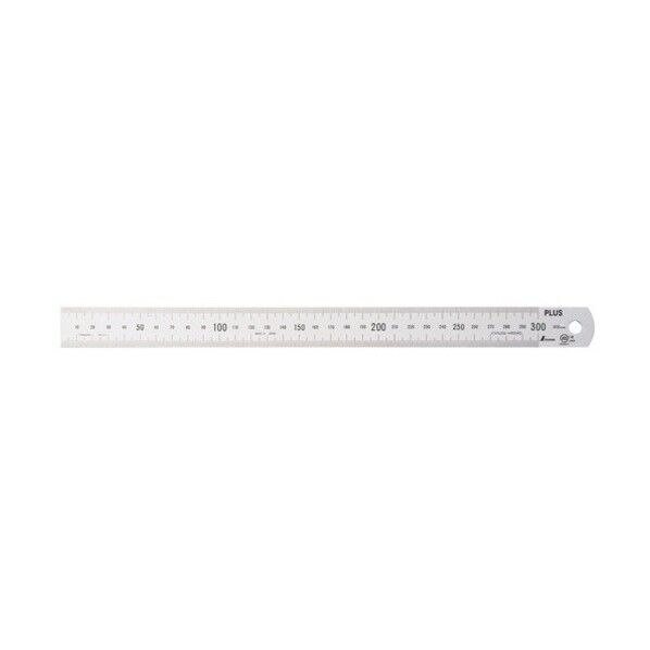 ステンレス直尺 30cm×1mm厚 シルバー 1本
