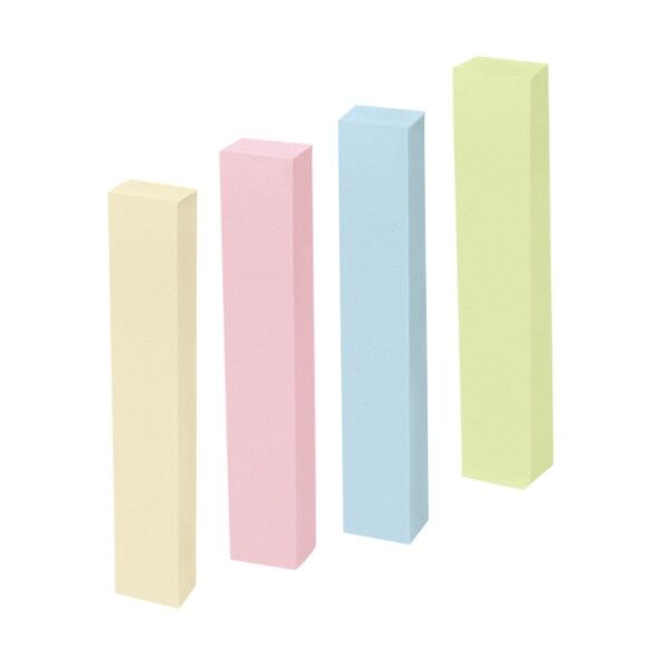 861286ふせん75×12.5mm混色百枚X40冊P514JM40 P514J-M-40 40点