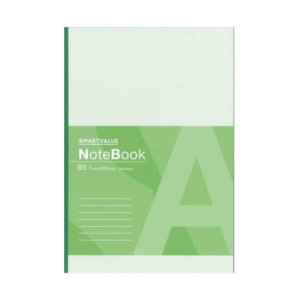 120354)再生紙ノート セミB5 A罫 P065J-10 P065J-10   10冊