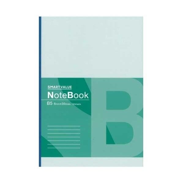 120355)再生紙ノート セミB5 B罫 P066J-10 P066J-10 10冊