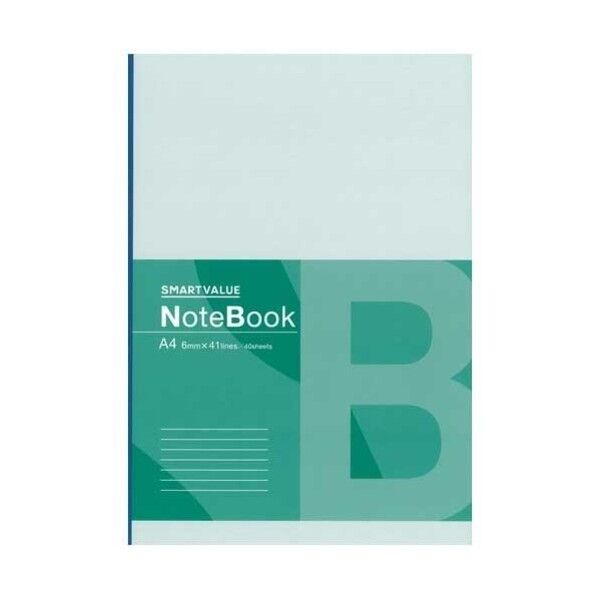 120357)再生紙ノート A4 B罫 P068J-10 P068J-10 10冊