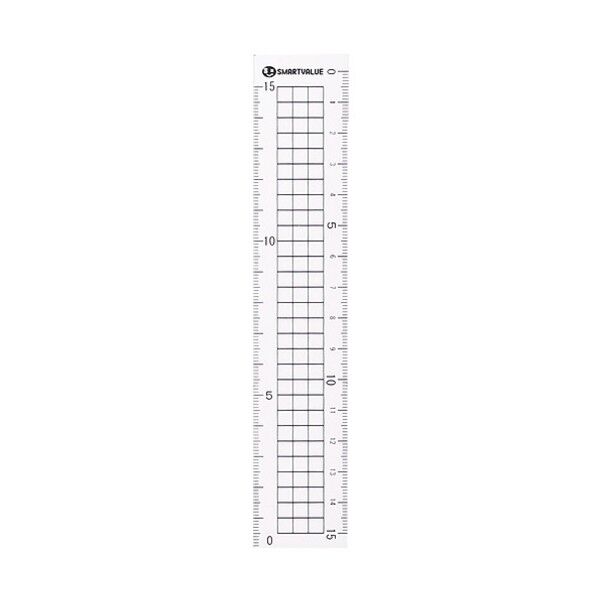 381555再生PET直定規15cm B331J-10 10本