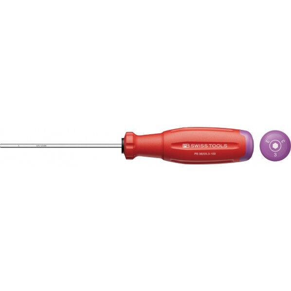 PBスイスツール スイスグリップEVO 六角棒ドライバー サイズ3mm 全長209mm 38205.3-100 1本...