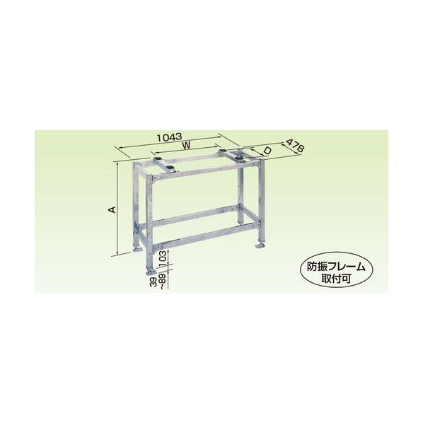 オーケーキザイ 器材 エアコン室外機架台 PAキーパー 高置台 200kg