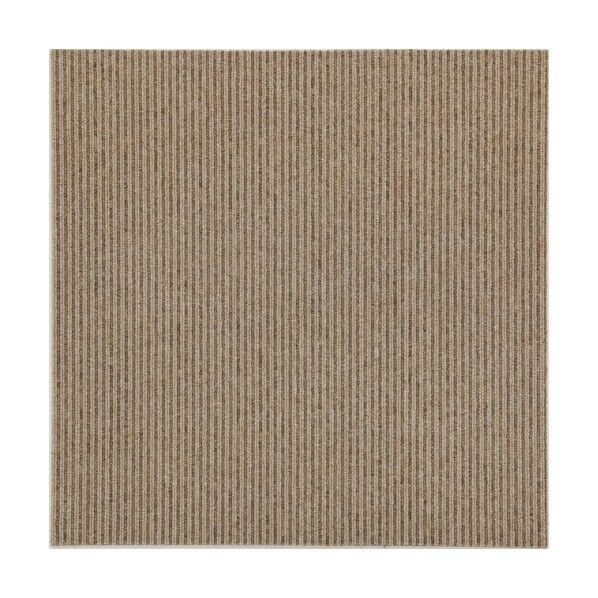 タイルカーペット 50x50cm ストライプアイボリー KT-302S 1点