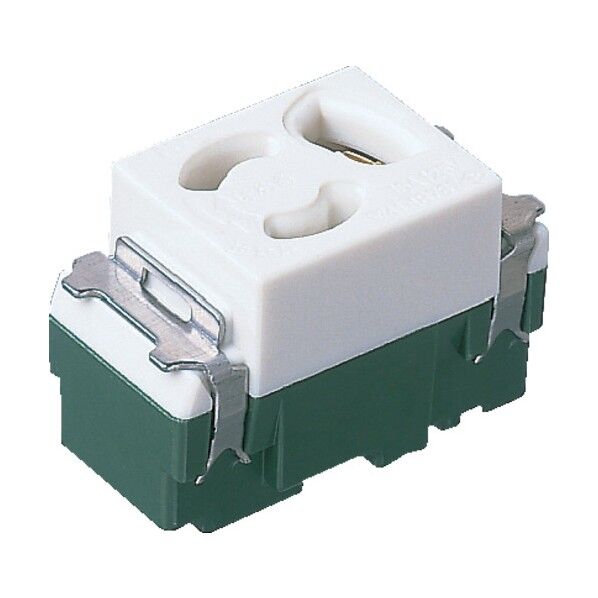 フルカラー配線器具 埋抜け止め接地コンセント シングルコンセント 15A 125V セラミックホワイト WN1161CW セラミックホワイト WN1161CW 1点