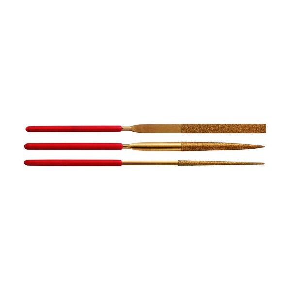 ダイヤモンドヤスリ3本組 レッド DF-2 1点