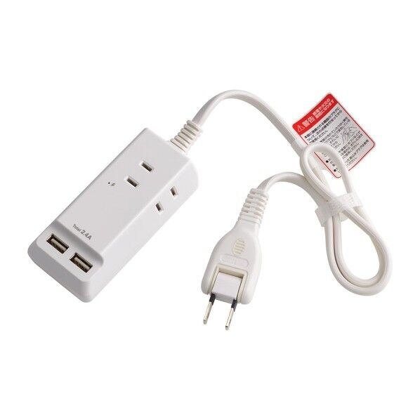 電源タップ AC3個口 USB×3 雷ガード 0.5m WL-2205SU 1個