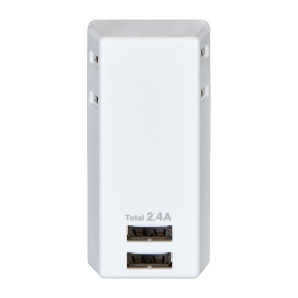 USBタップ2個口2ポート2.4A