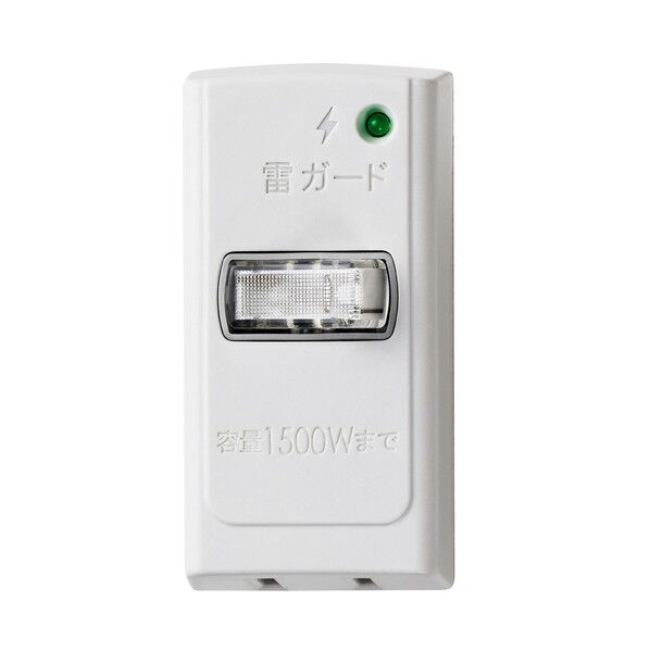 朝日電器 サージ付節電アダプタ 1P ホワイト A-S100B(W) 1個...