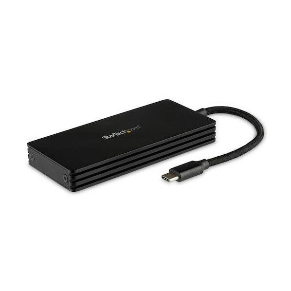 外付けSATA M.2 SSDケース/USB-C接続/USB 3.1(10Gbps)/M.2 NGFF/一体型ケーブル