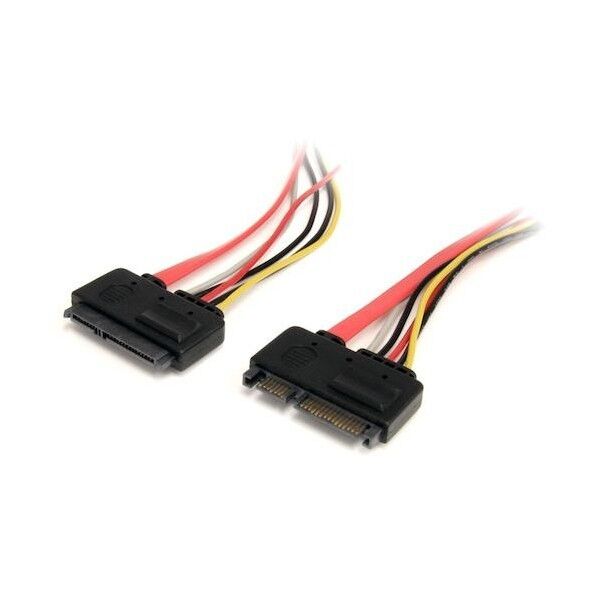 SATAケーブル/30cm/電源 + データ/延長用/SATA 3.0/HDD ハードディスクドライブ用