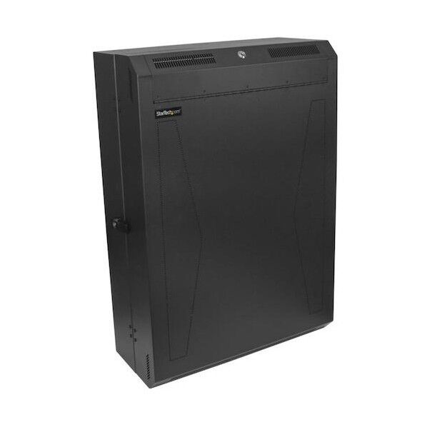 サーバーラック/6U/19インチ/壁掛けタイプ/取付奥行き76cm/省スペース縦型収納/鍵付きネットワークキャビネット