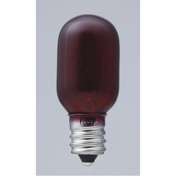 生地色ナツメ球 5W E12 レッド G-05H(R) 1個