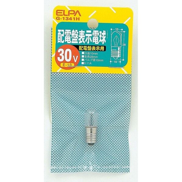 配電盤電球 E10 30V/3.3W クリア G-1341H 1個