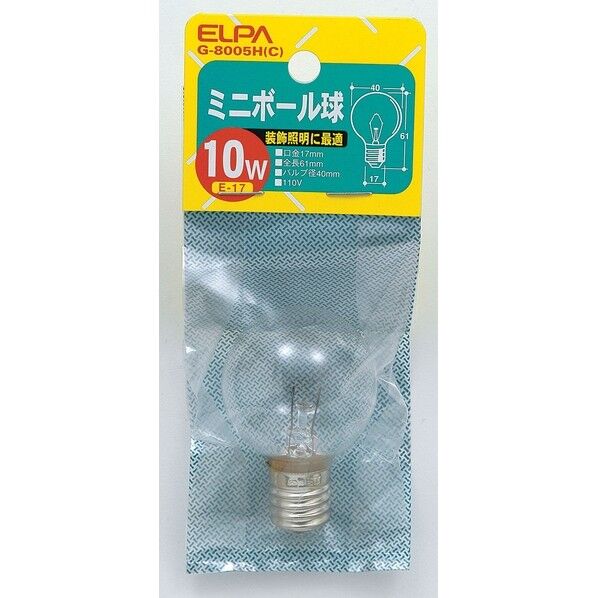 ミニボール E17 10W