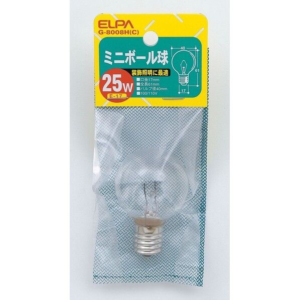 ミニボール E17 25W