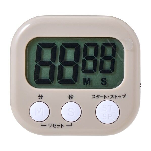 ELPA 大きく見やすいキッチンタイマー TIM-01(IV) 1個
