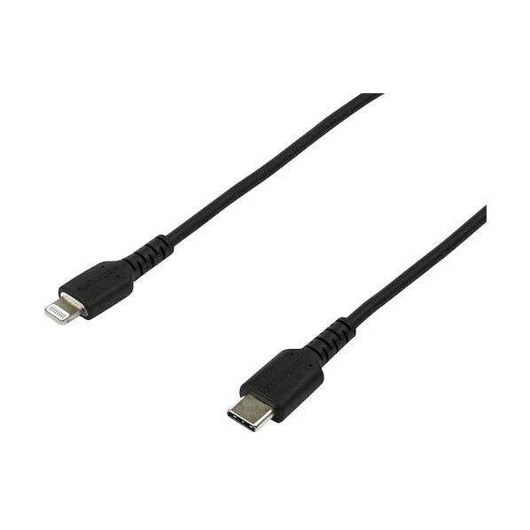 Lightningケーブル/USB-C/2m/Apple MFi認証/アラミド繊維補強/高耐久/ブラック