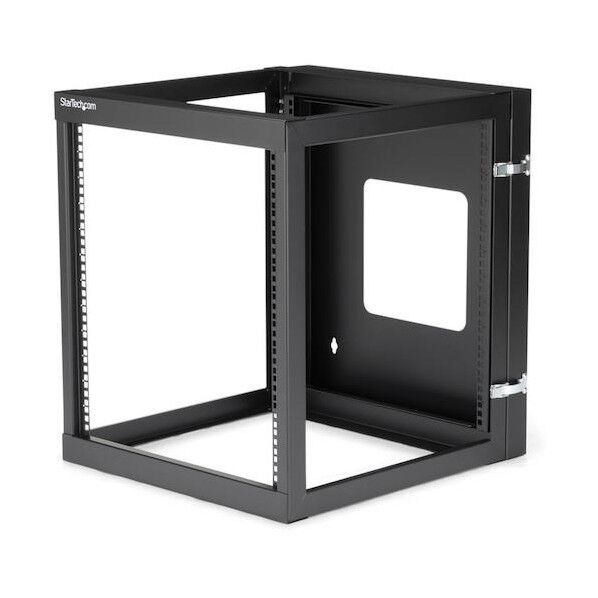 サーバーラック/12U/19インチ/壁掛けタイプ/奥行502mm/4ポストオープンフレーム/ネットワーク機器ラック