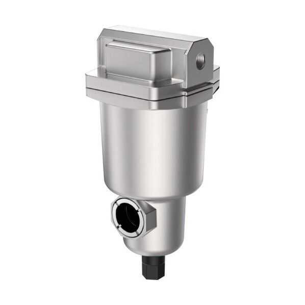 大口径エアラインフィルタ 処理空気流量800L/min ドレン排出器:自動