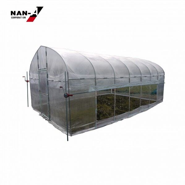 両サイド巻上機付きビニールハウス