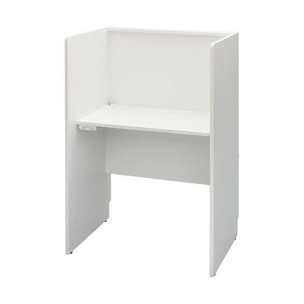 RFPCブース2 W800×D600 基本 ホワイト 2ヶ口コンセント付き
